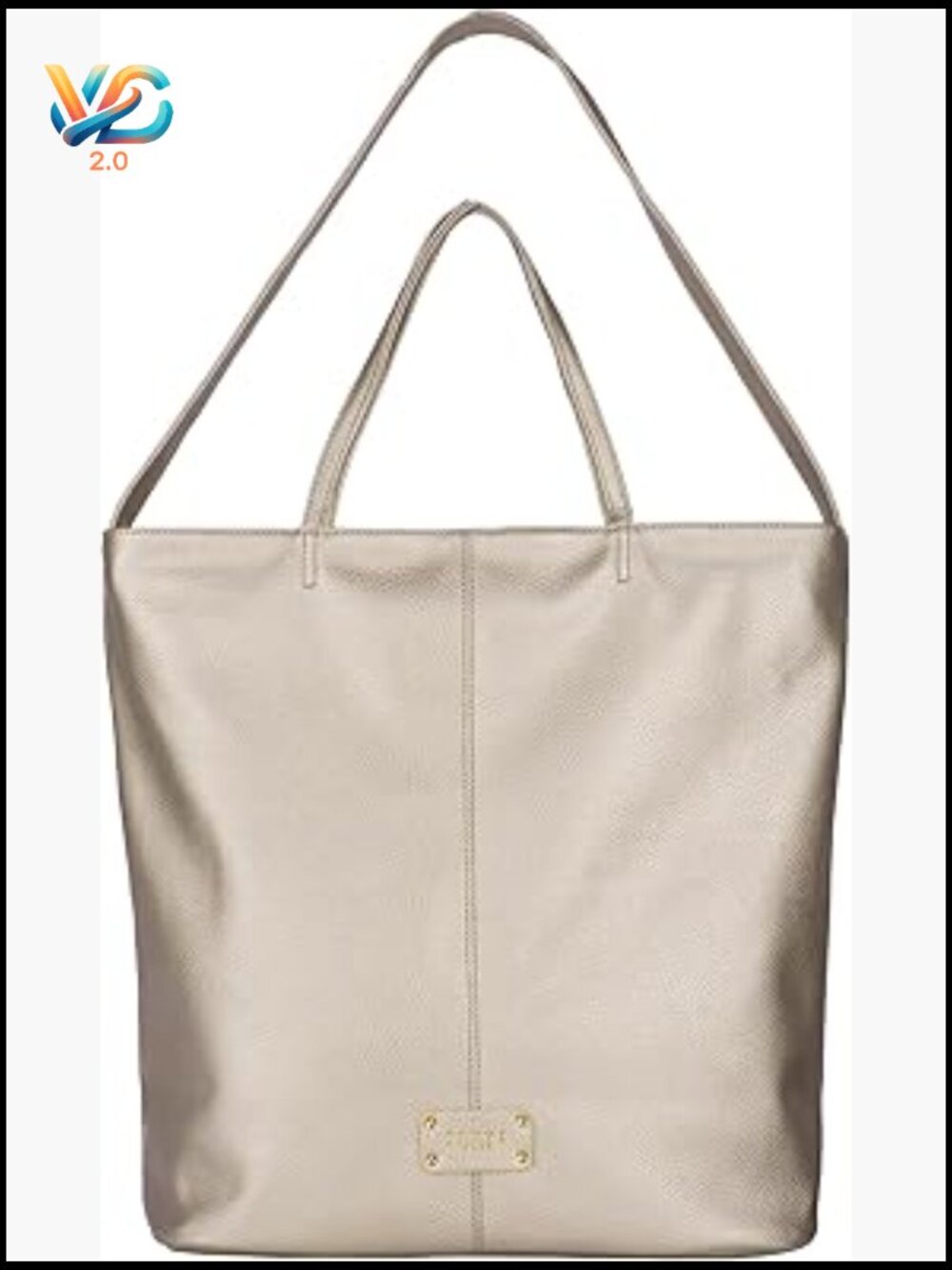 Large PU Leather Tote Bag with Zipper Shoulder Work Purse Commuting Shopping